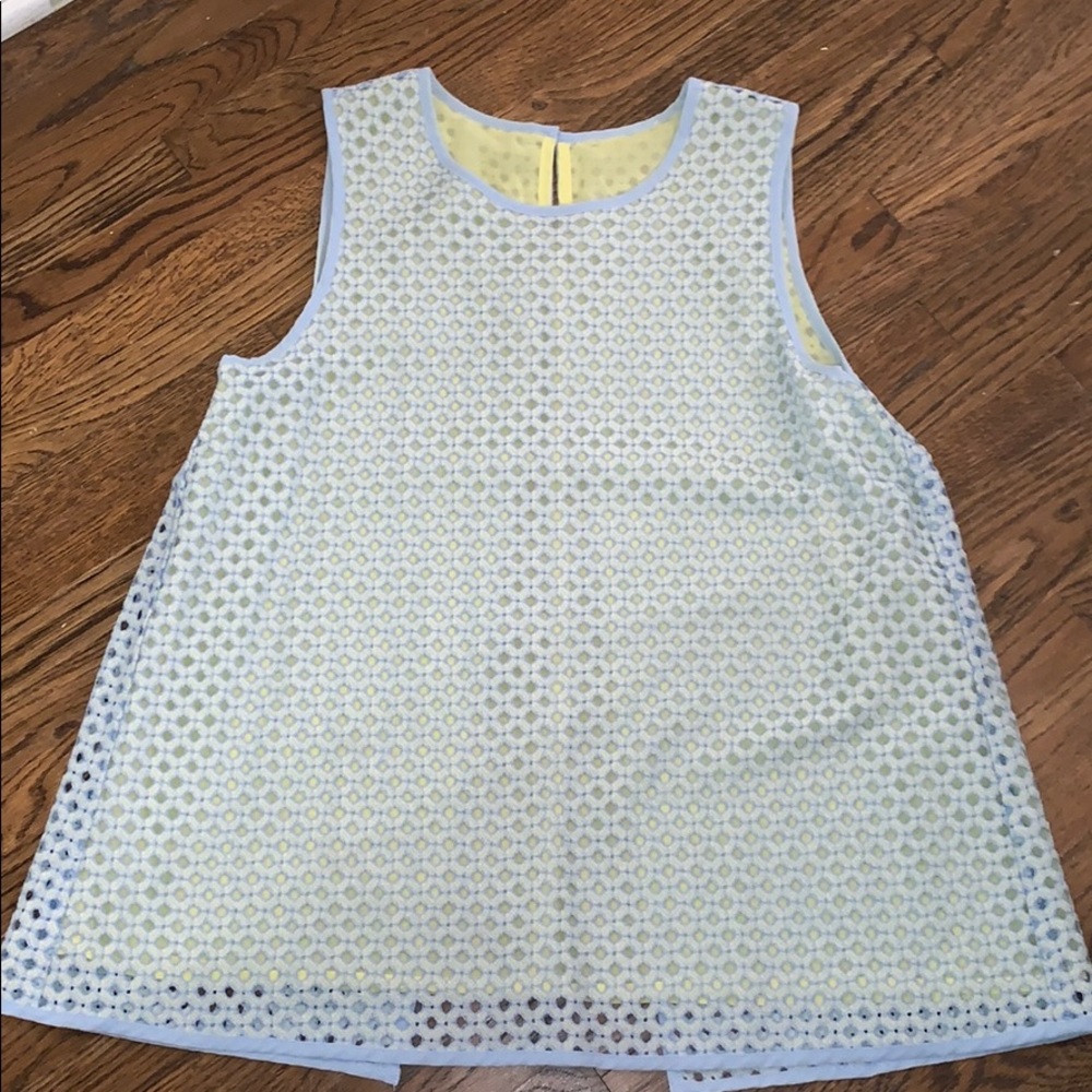 Blue and yellow nice tank top